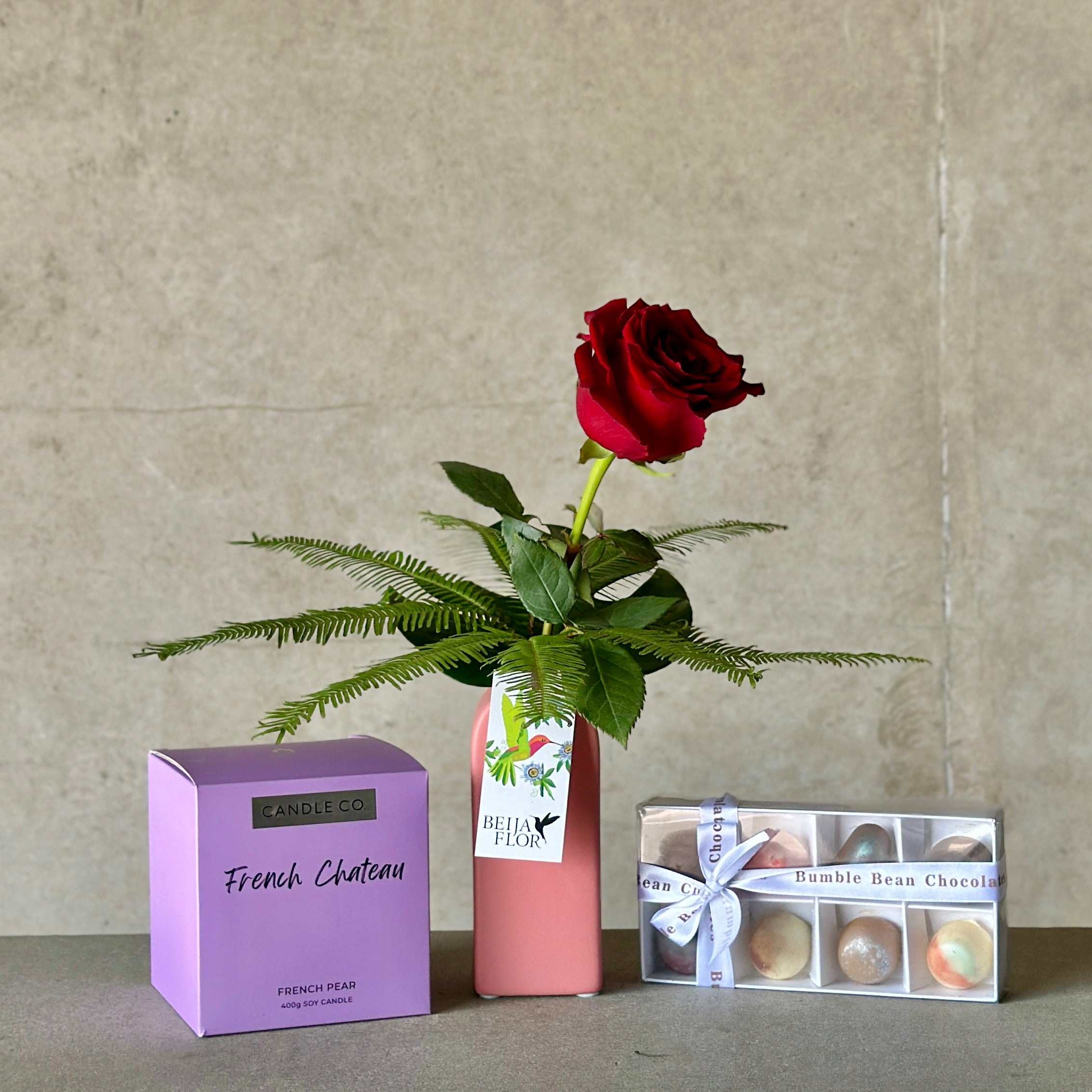 First Kiss Chocs + Candle Bundle