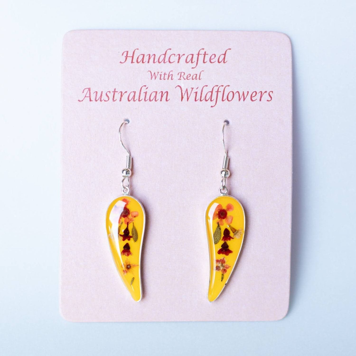 Wildflower Earrings Yellow Drop