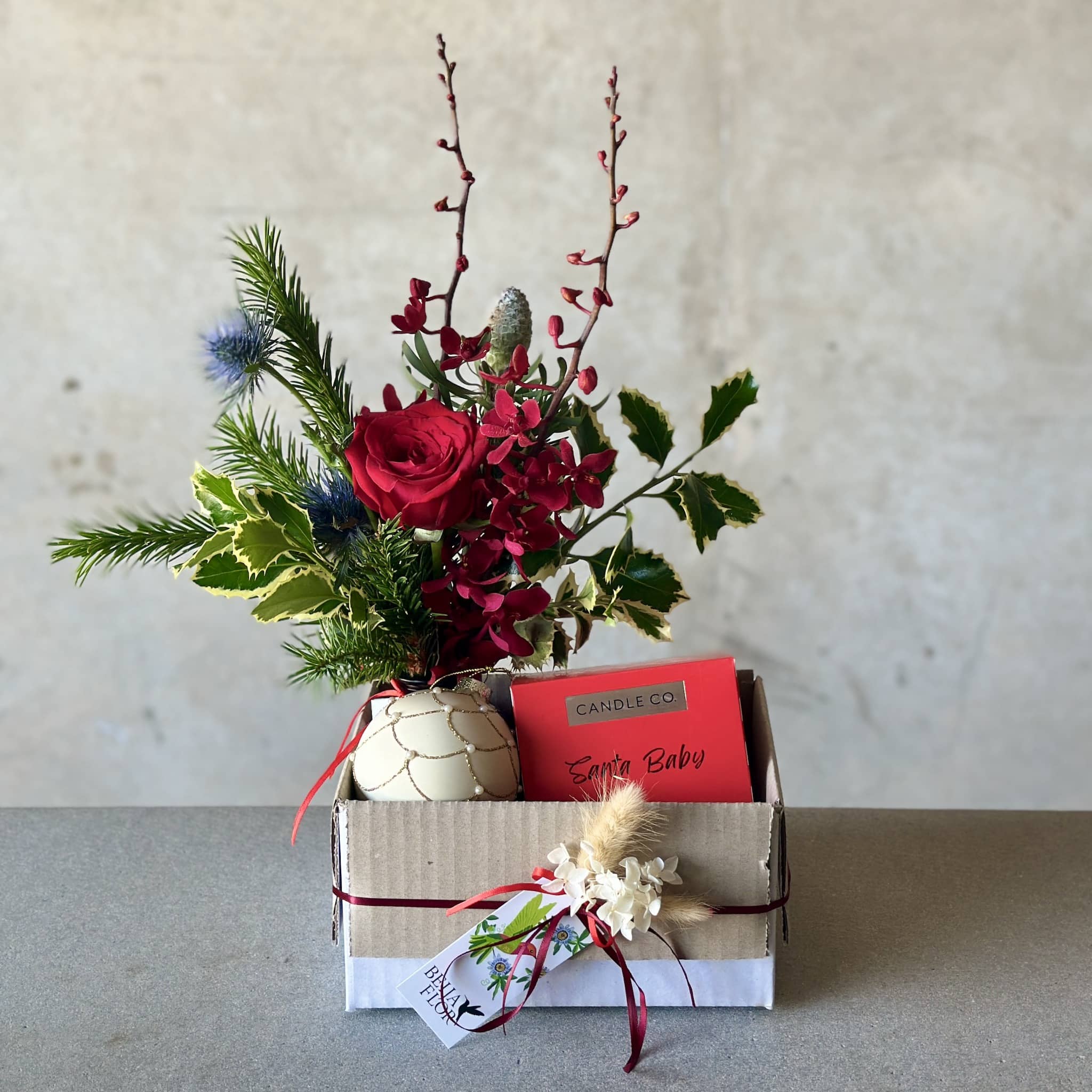 Christmas Gift Box with Candle