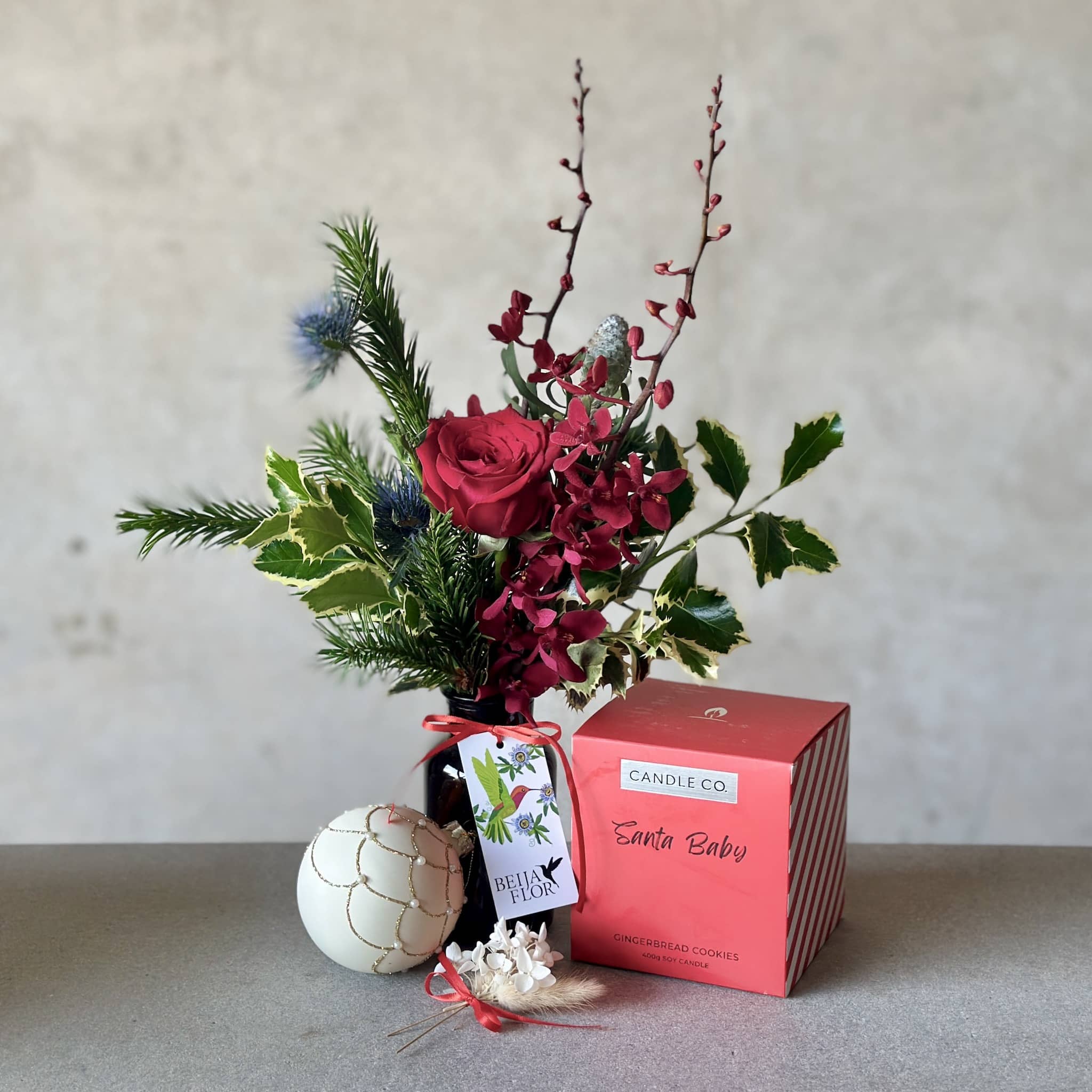 Christmas Gift Box with Candle