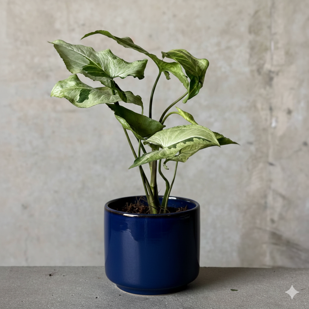 Navy Pot Plant + Chocs
