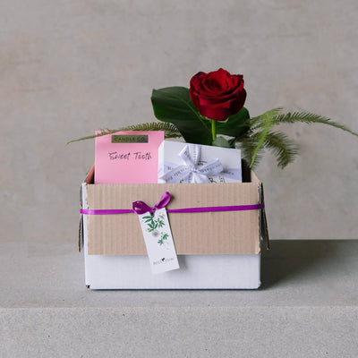 Valentines Day Chocs + Candle Gift Box